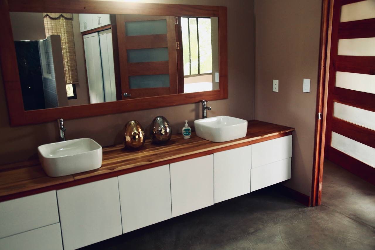 Second bathroom with double vanity
