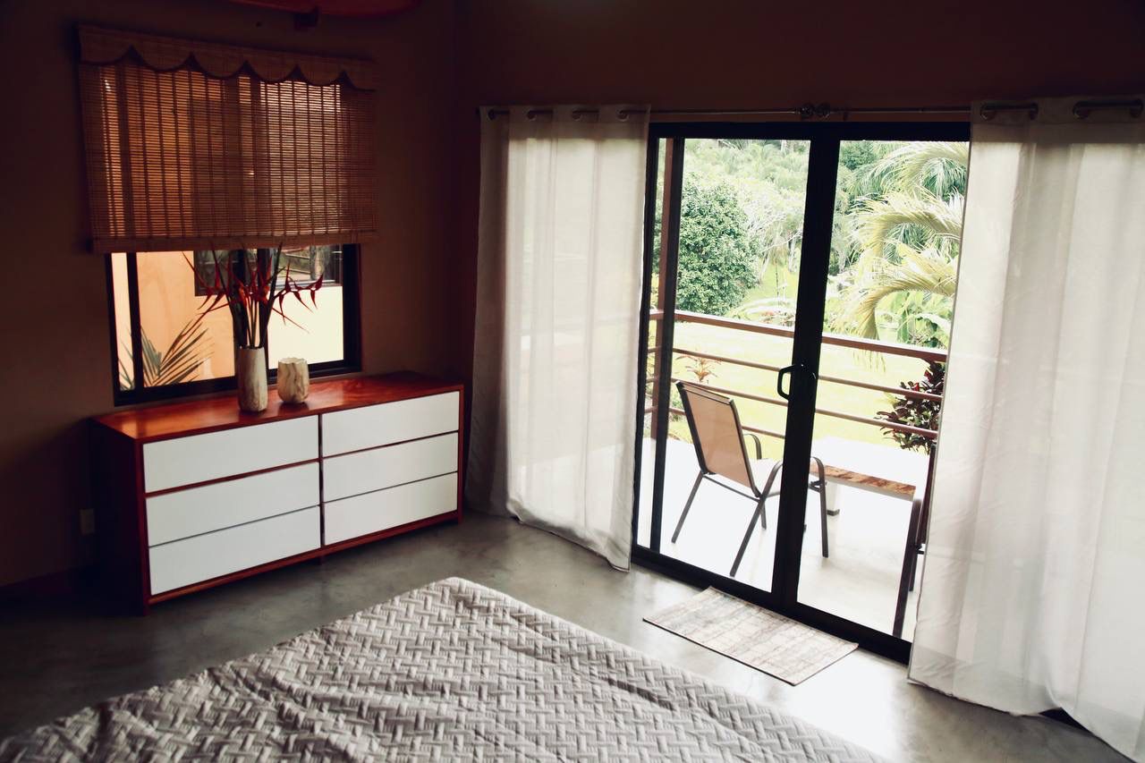 Master bedroom with jungle views